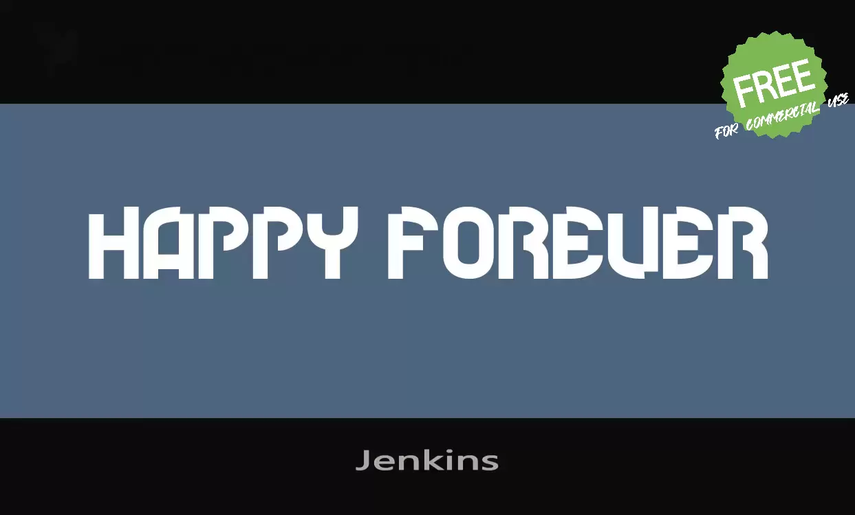 「Jenkins」字体效果图