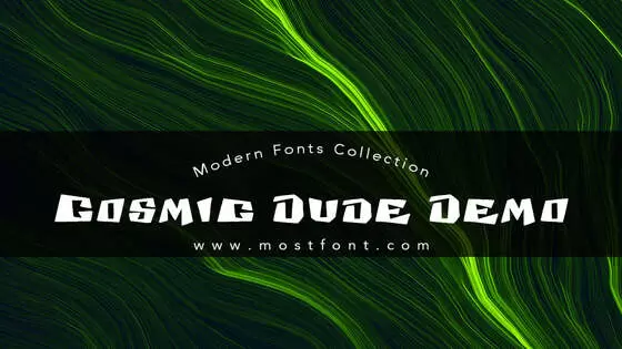 Typographic Design of Cosmic-Dude-Demo