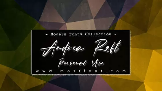 「Andrea-Roft-Personal-Use」字体排版样式