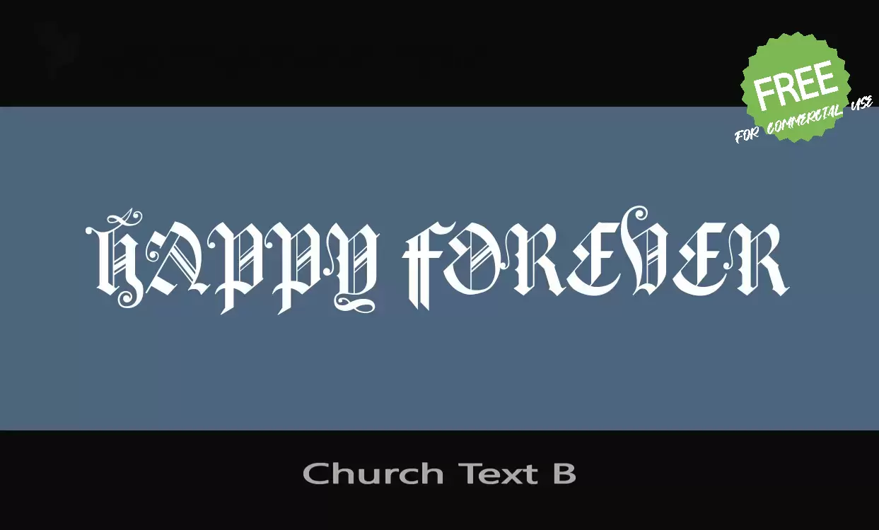 「Church-Text-B」字体效果图