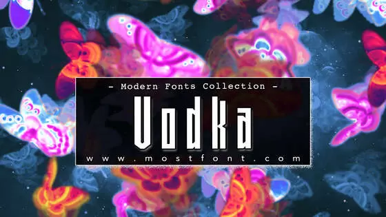 「Vodka」字体排版图片