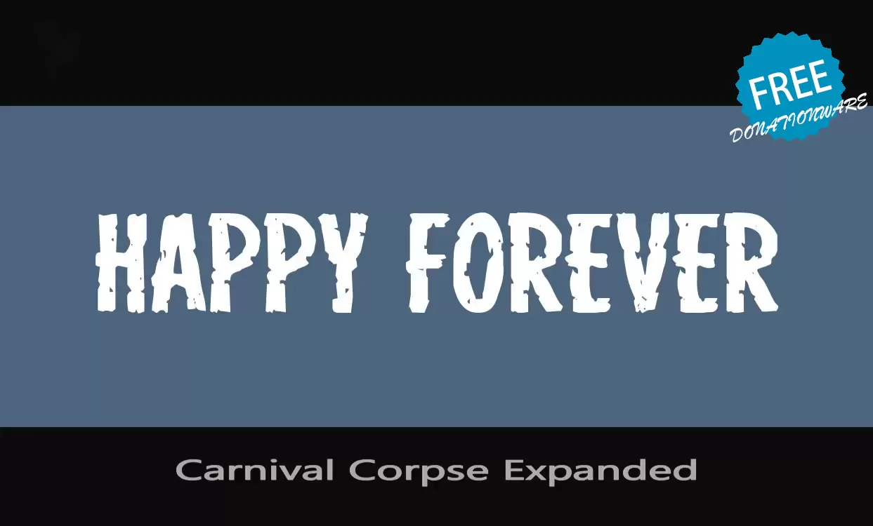 「Carnival-Corpse-Expanded」字体效果图