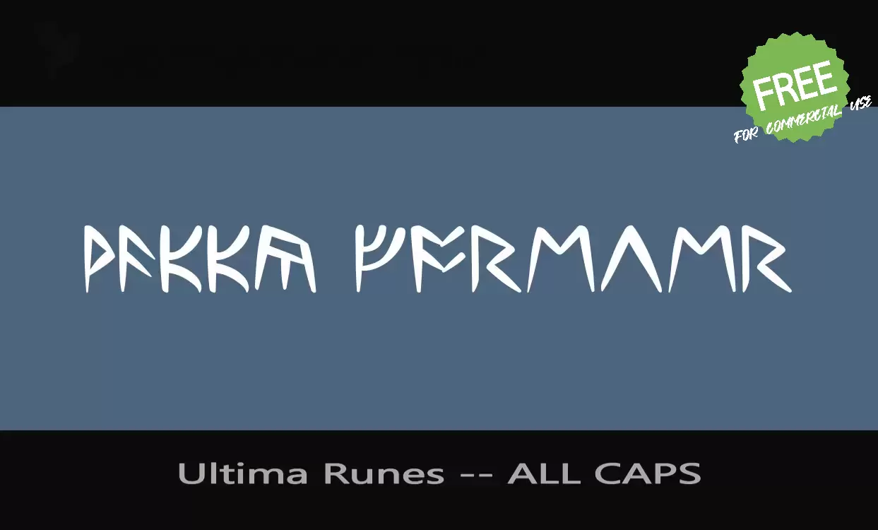 Sample of Ultima-Runes----ALL-CAPS