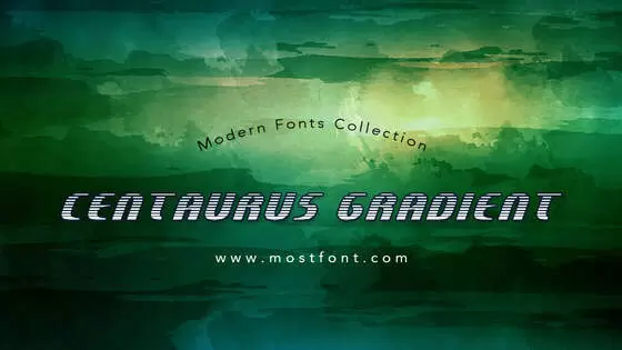 「Centaurus-Gradient」字体排版样式