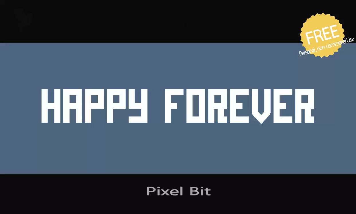 「Pixel-Bit」字体效果图