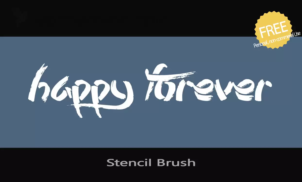 「Stencil-Brush」字体效果图