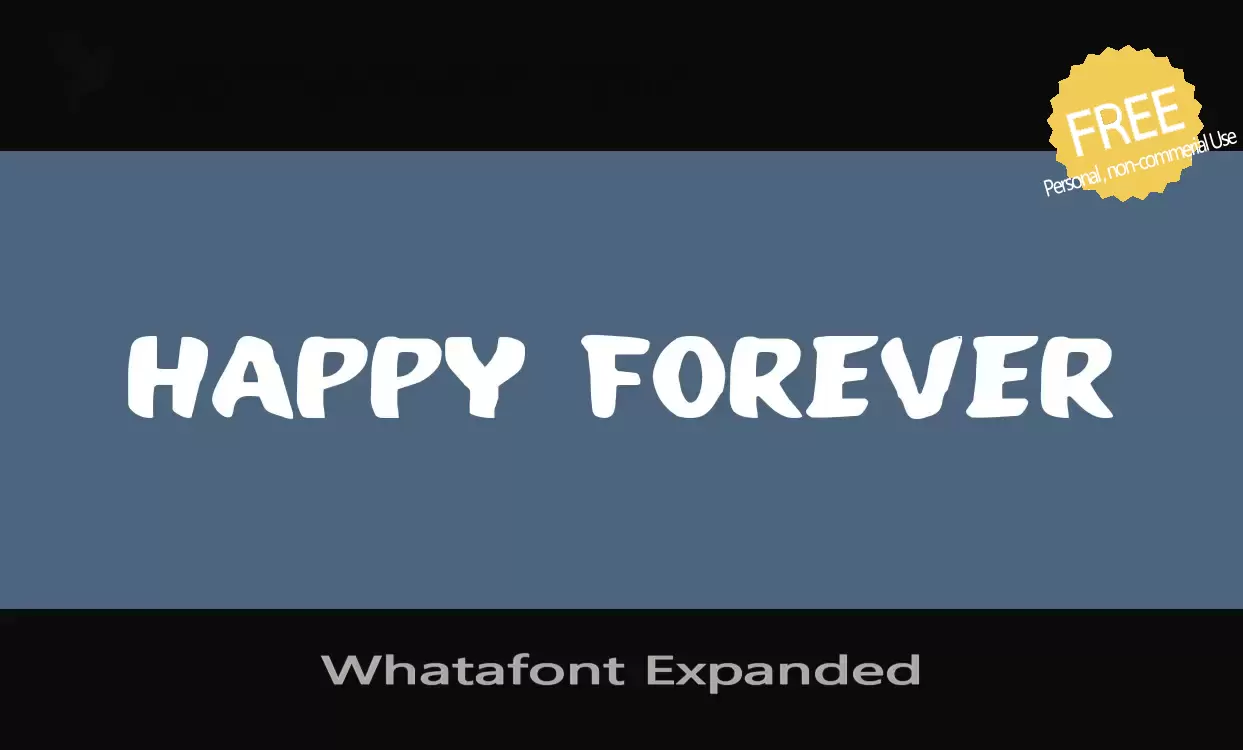 「Whatafont-Expanded」字体效果图