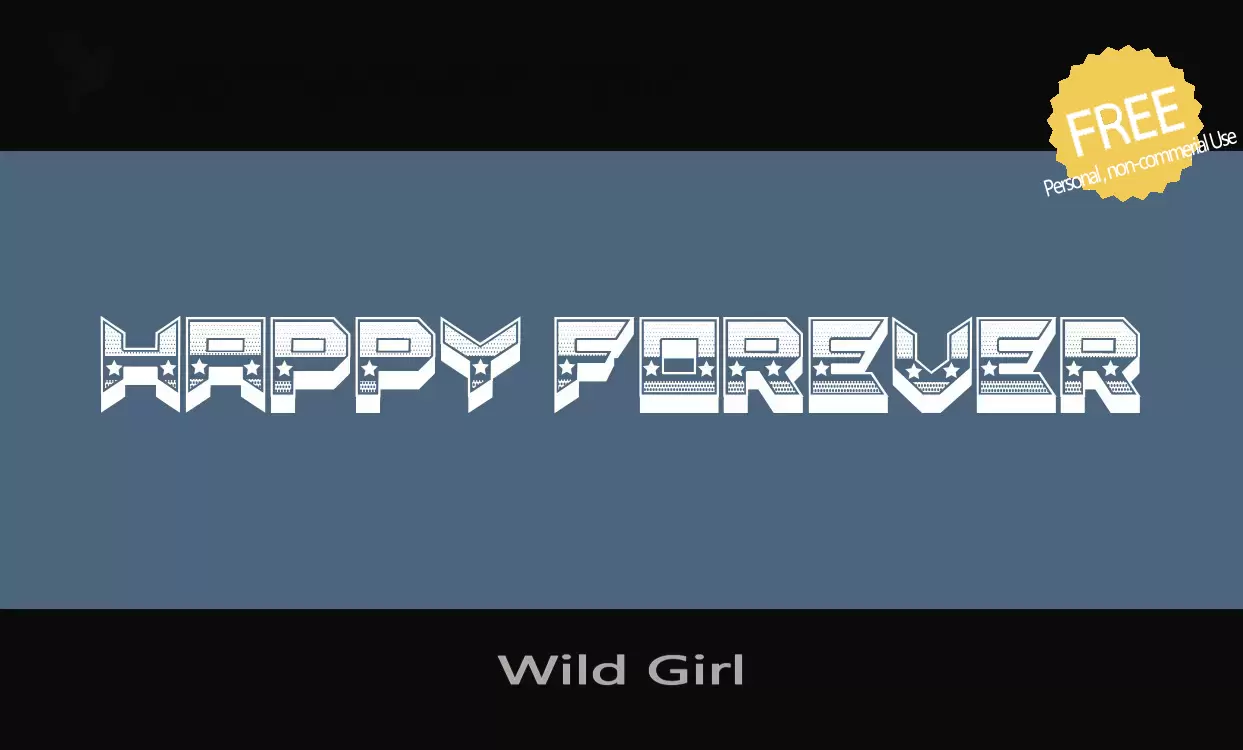 「Wild-Girl」字体效果图