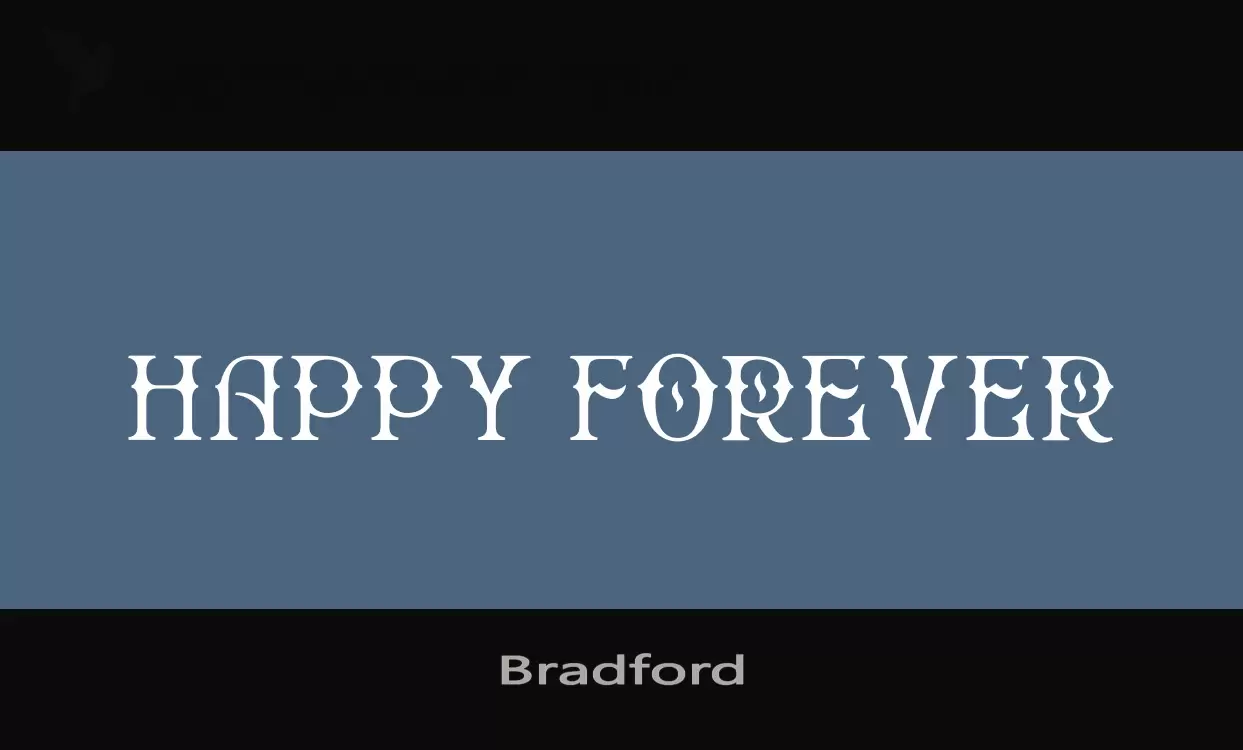 Font Sample of Bradford