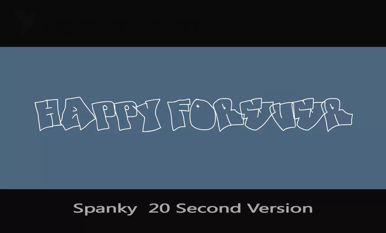 Font Sample of Spanky--20-Second-Version