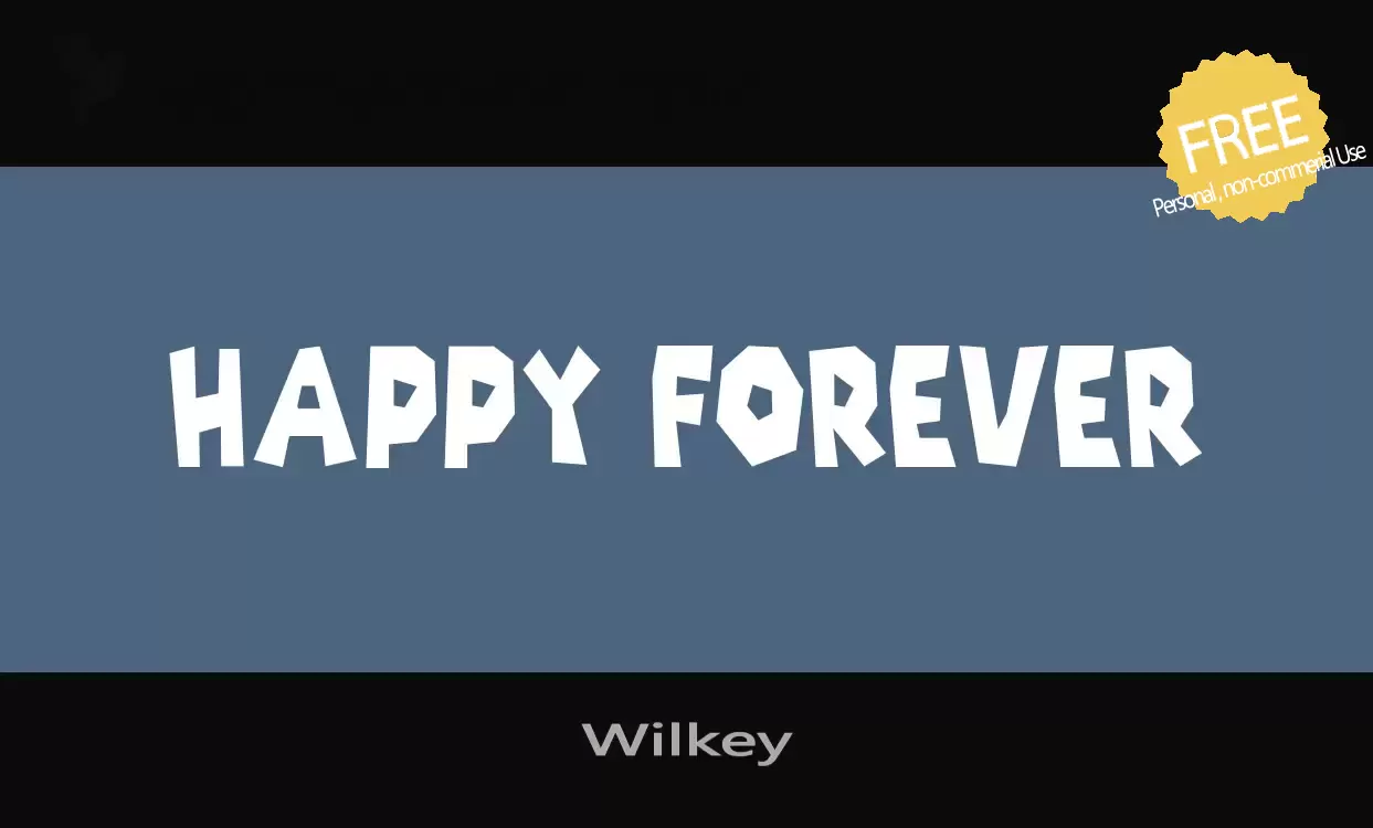 「Wilkey」字体效果图