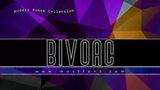 「Bivoac」字体排版图片