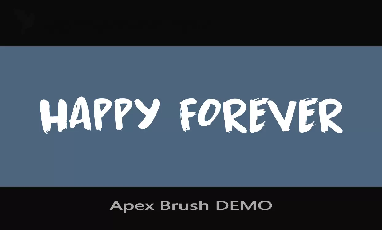 「Apex-Brush-DEMO」字体效果图