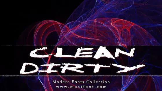 「CleanDirty」字体排版图片