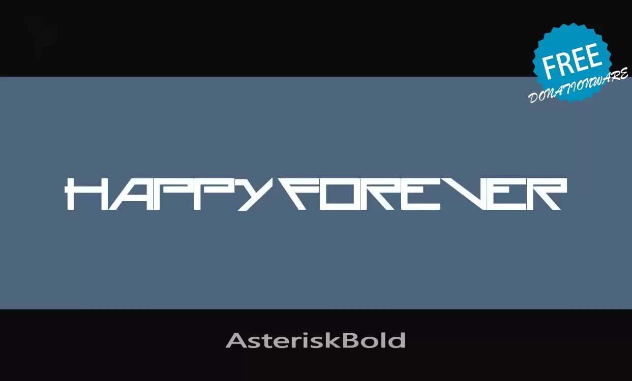 Sample of AsteriskBold