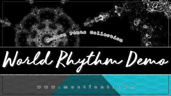 Typographic Design of World-Rhythm---Demo