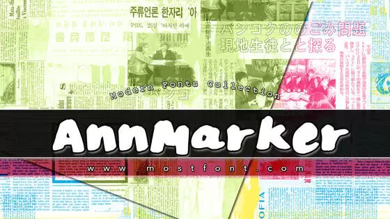 「AnnMarker」字体排版样式