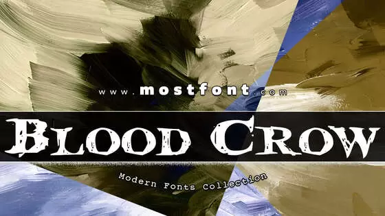 Typographic Design of Blood-Crow-Expanded