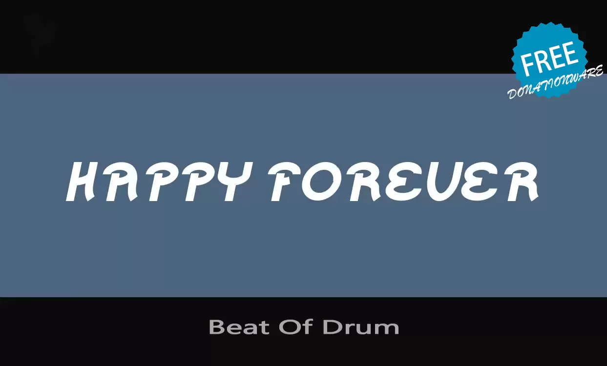 「Beat-Of-Drum」字体效果图