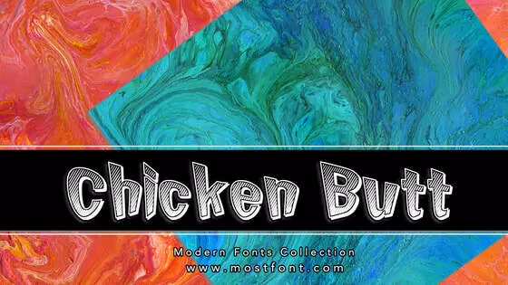 Typographic Design of Chicken-Butt