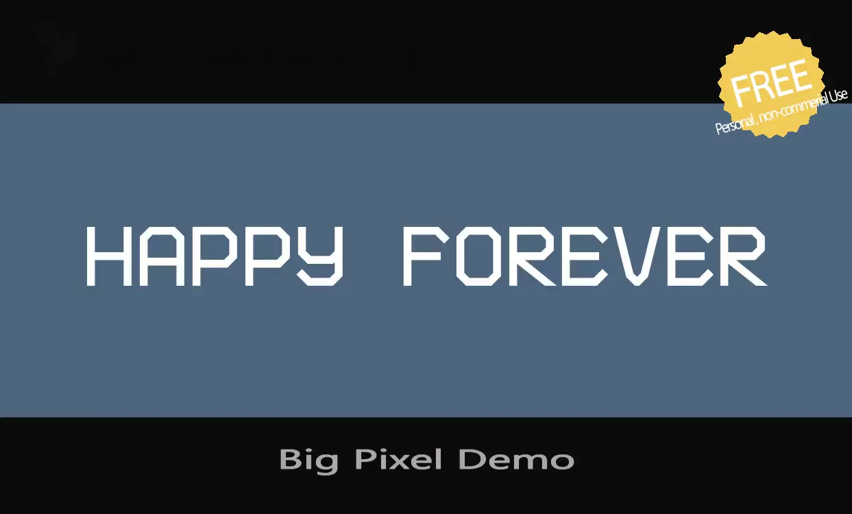 「Big-Pixel-Demo」字体效果图