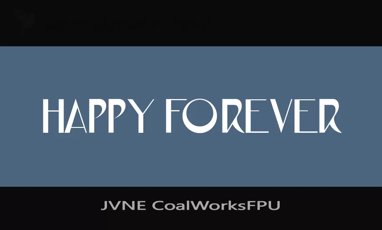 「JVNE-CoalWorksFPU」字体效果图