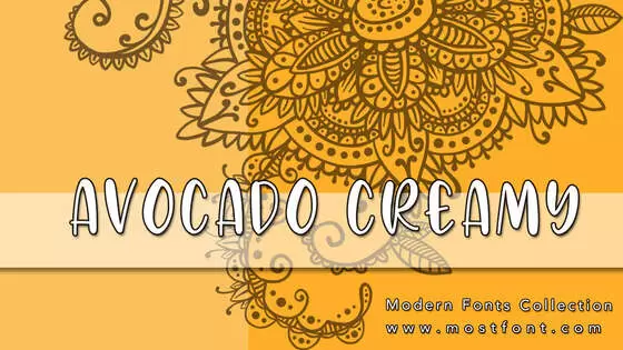 「Avocado-Creamy」字体排版样式