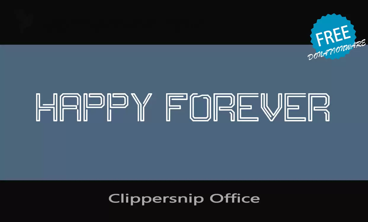 Font Sample of Clippersnip-Office