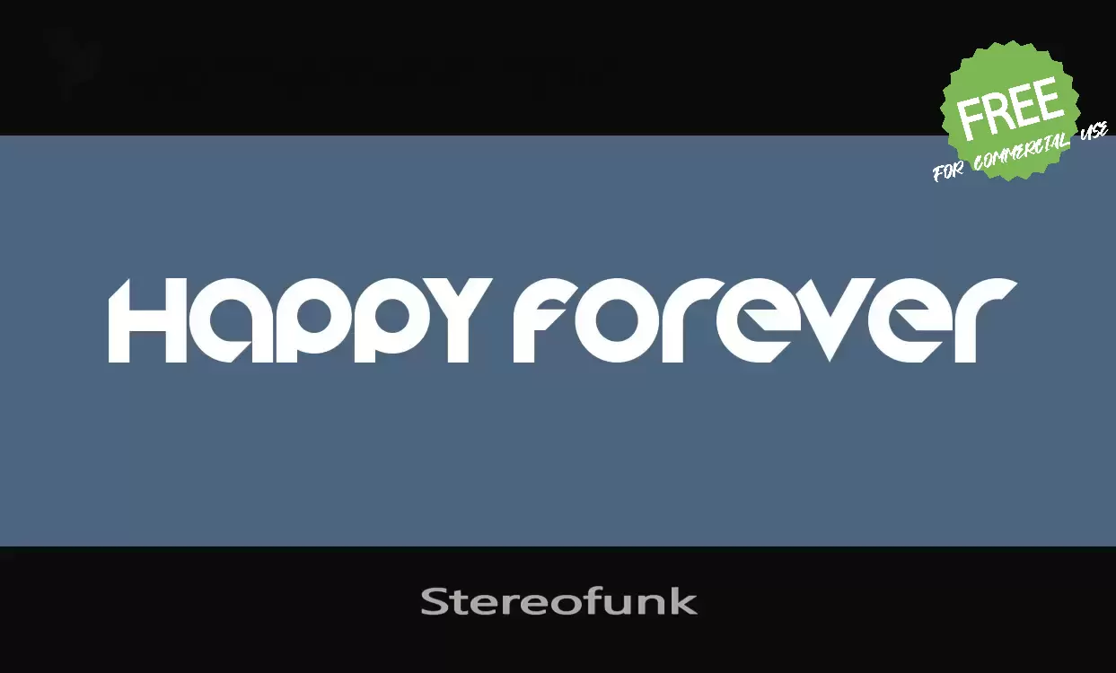 「Stereofunk」字体效果图