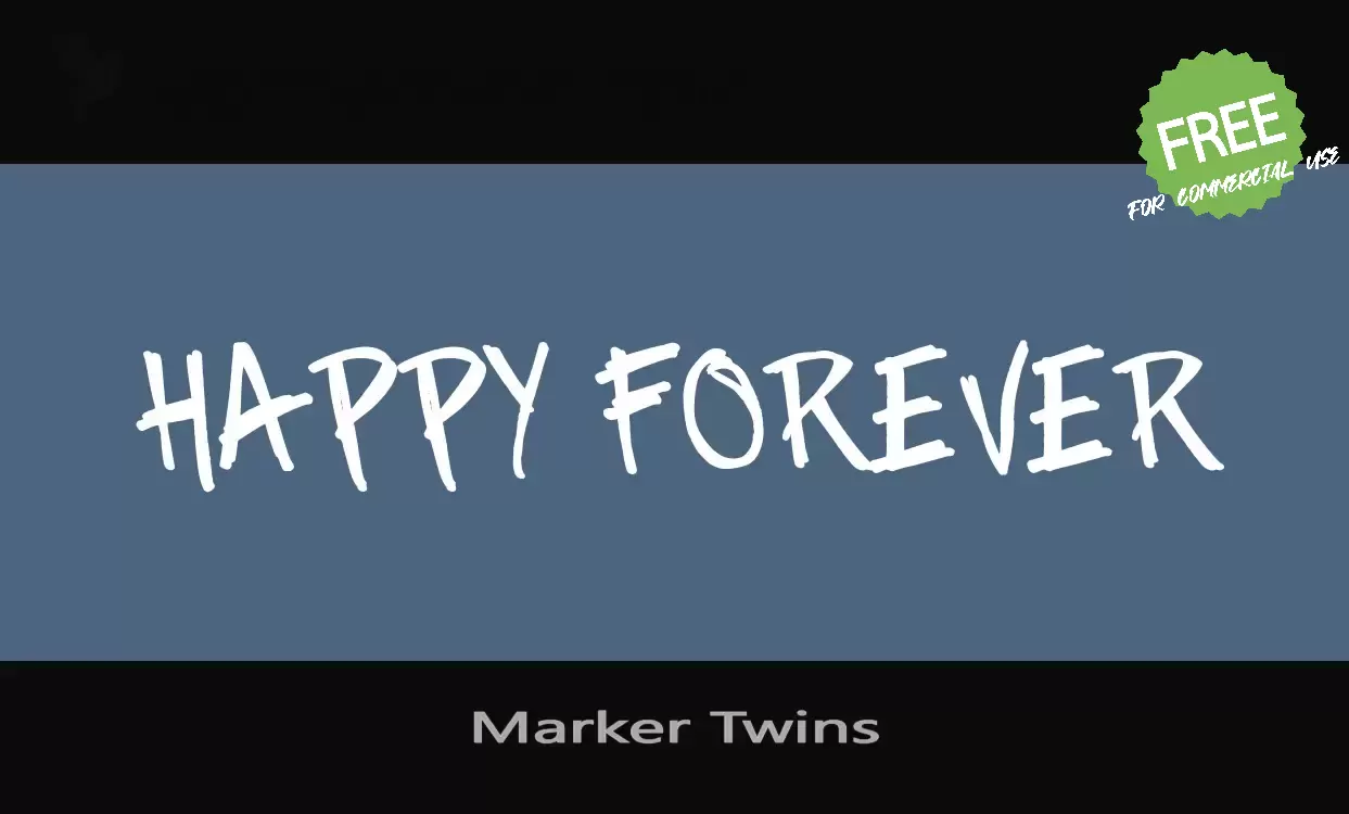 「Marker-Twins」字体效果图