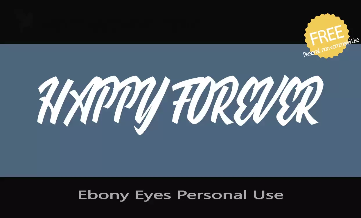 「Ebony-Eyes-Personal-Use」字体效果图