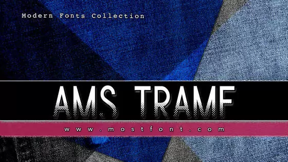 「Ams-Trame」字体排版图片