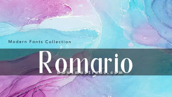 Typographic Design of Romario