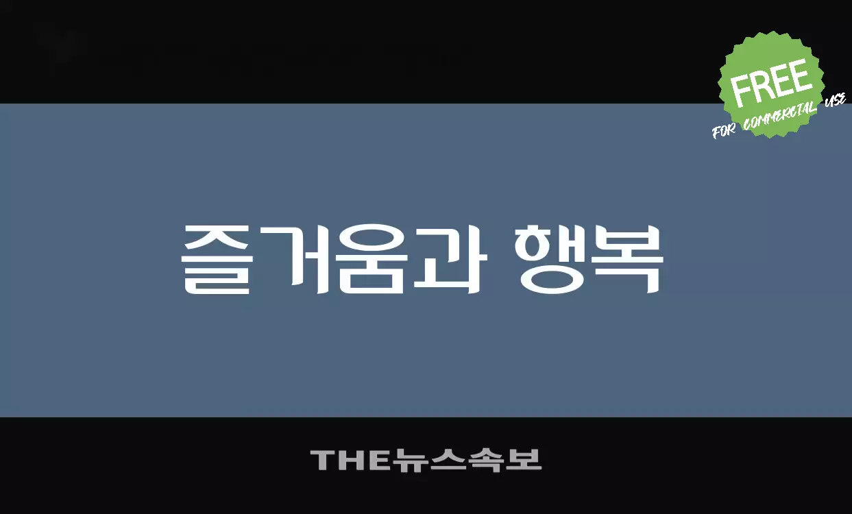 Sample of THE뉴스속보