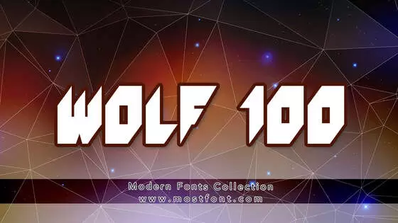 Typographic Design of WOLF-100