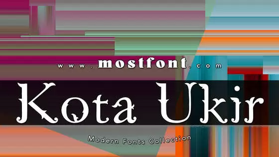 Typographic Design of Kota-Ukir