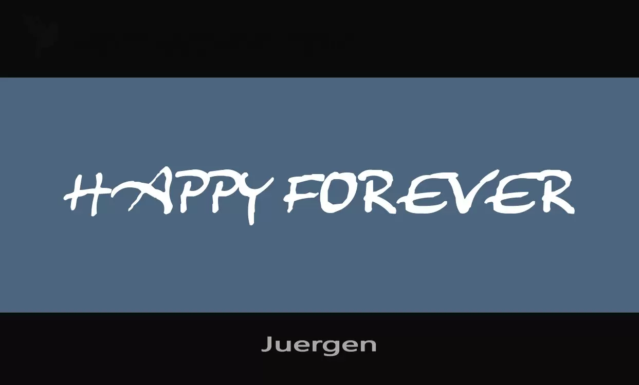 「Juergen」字体效果图