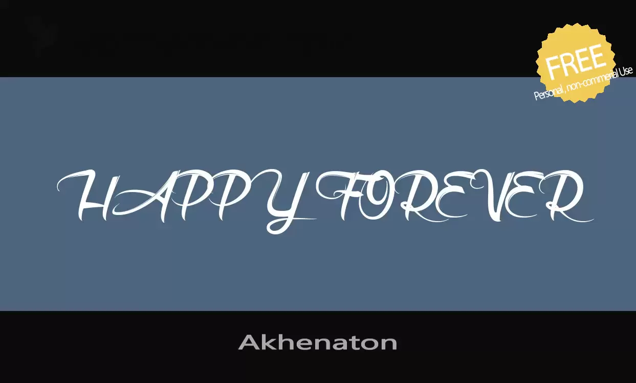 「Akhenaton」字体效果图