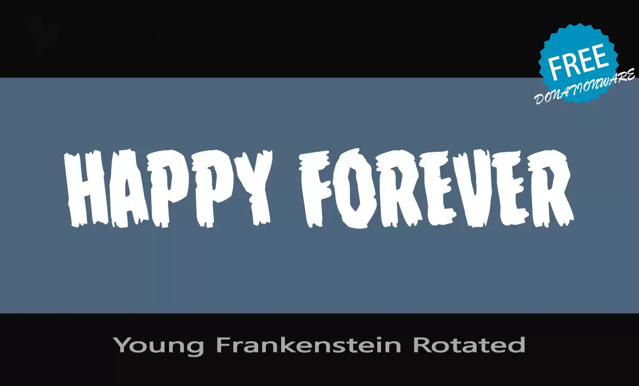 Font Sample of Young-Frankenstein-Rotated