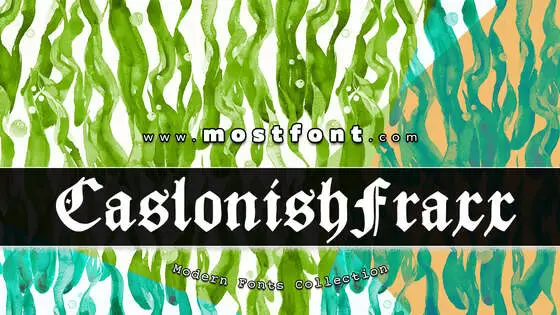 Typographic Design of CaslonishFraxx