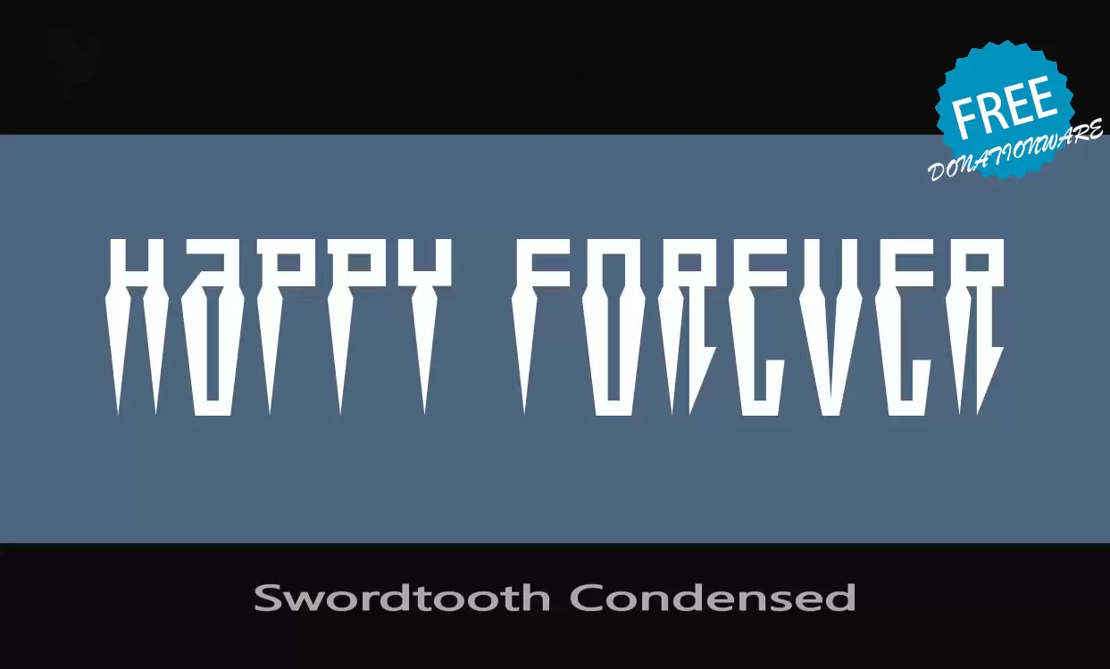 「Swordtooth-Condensed」字体效果图