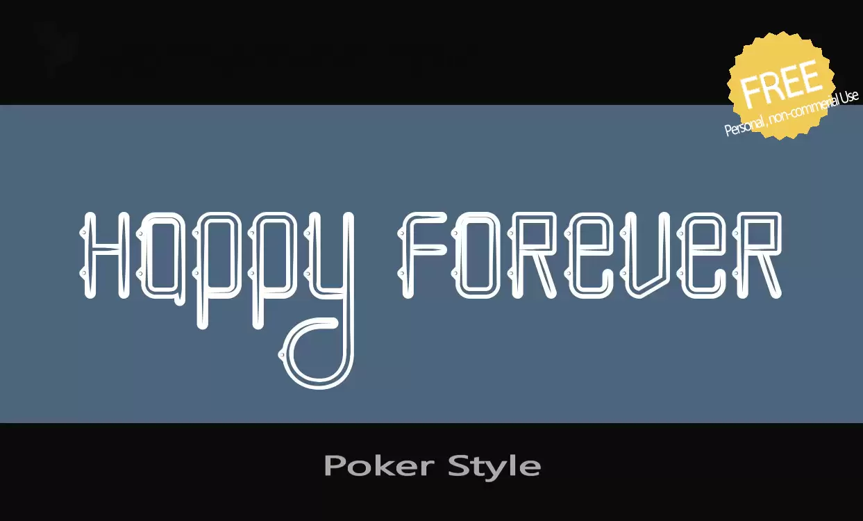 Sample of Poker-Style