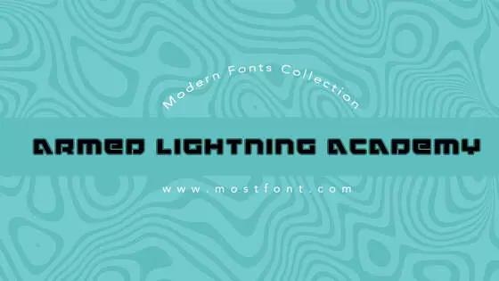 Typographic Design of Armed-Lightning-Academy