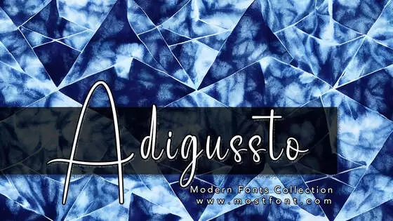 Typographic Design of Adigussto