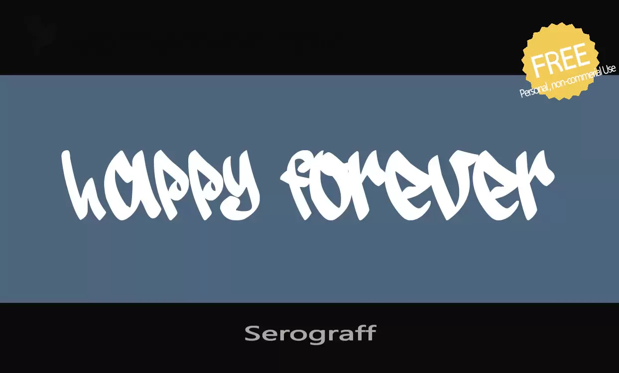 「Serograff」字体效果图