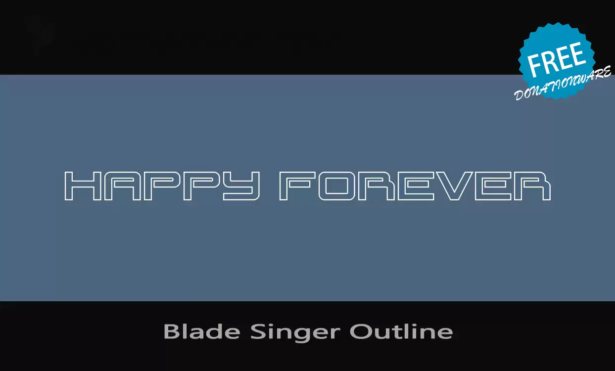 「Blade-Singer-Outline」字体效果图