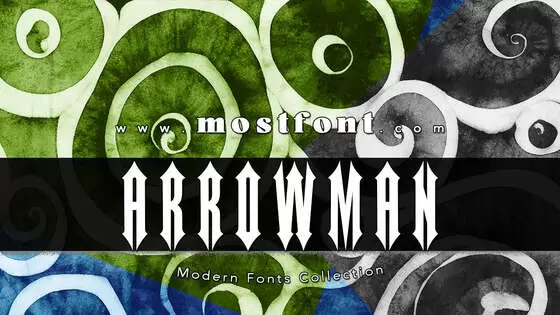 Typographic Design of ARROWMAN-FONTDEMO