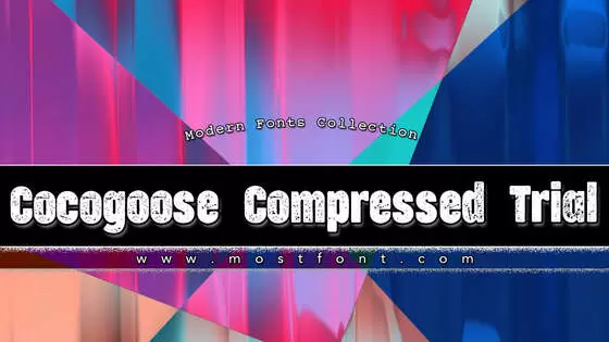 「Cocogoose-Compressed-Trial」字体排版样式