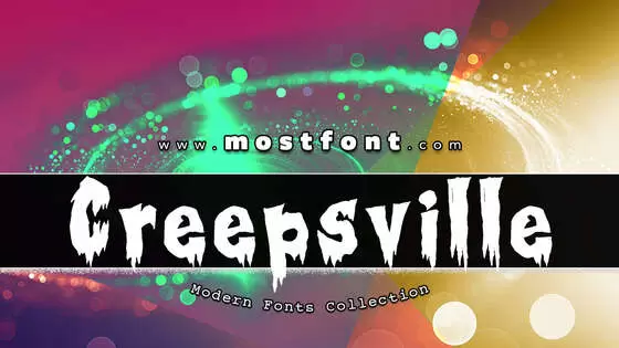 「Creepsville」字体排版样式