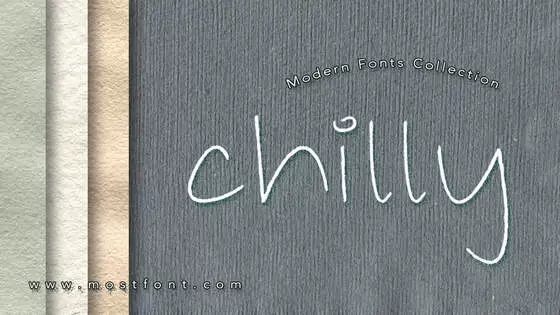 「Chilly」字体排版图片